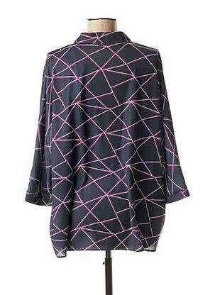 Chemisier imprimé fantaisie manches 3/4 bleu MEXX femme