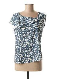 Blouse légère et transparente manches courtes bleu MEXX femme