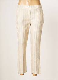 Pantalon 7/8 coupe chino taille normale beige JULIE GUERLANDE femme