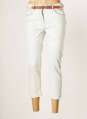 Pantacourt taille basse taille basse bleu JULIE GUERLANDE femme