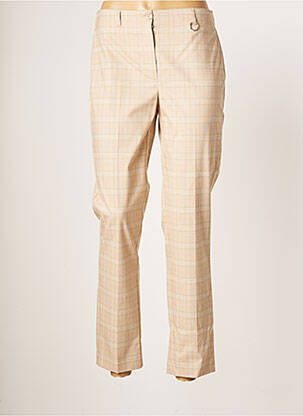 Pantalon 7/8 tissage popeline taille normale beige DIANE LAURY femme