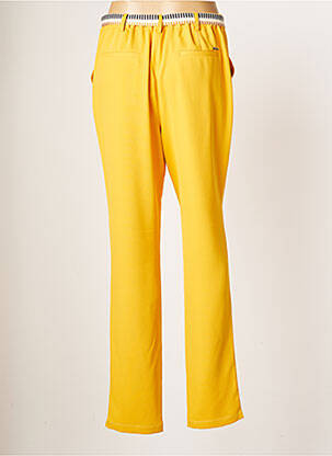 Pantalon droit stretch taille normale jaune DIANE LAURY femme
