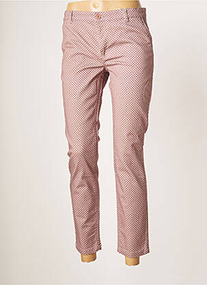 Pantalon 7/8 tissage popeline taille normale rose MEXX femme