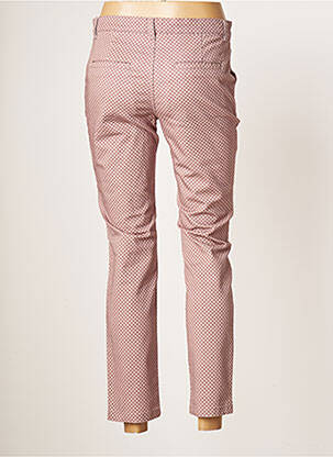 Pantalon 7/8 tissage popeline taille normale rose MEXX femme