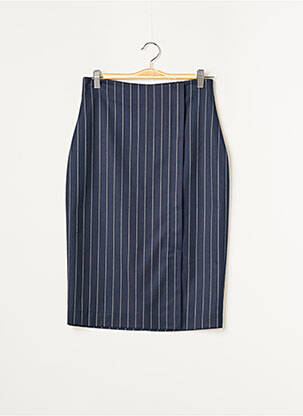 Jupe mi-longue taille à pinces bleu MEXX femme