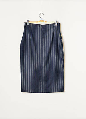 Jupe mi-longue taille à pinces bleu MEXX femme