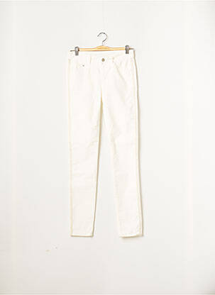 Pantalon slim taille basse taille basse beige C'EST BEAU LA VIE femme