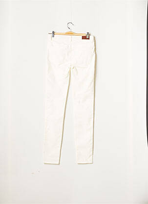Pantalon slim taille basse taille basse beige C'EST BEAU LA VIE femme