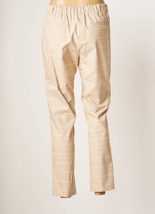 Pantalon 7/8 tissage popeline taille normale beige DIANE LAURY femme