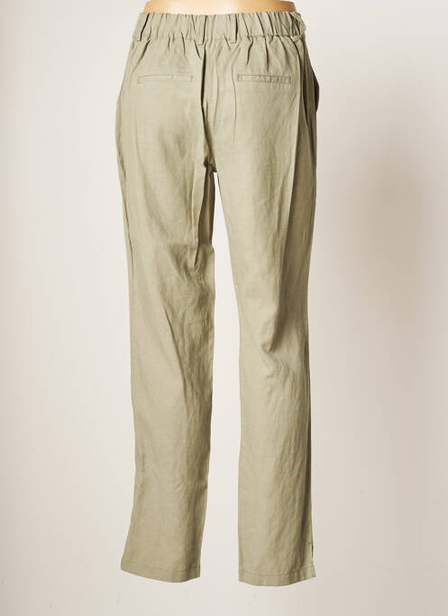 Pantalon droit vert C'EST BEAU LA VIE pour femme