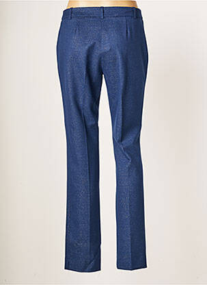 Pantalon droit stretch taille normale bleu JULIE GUERLANDE femme