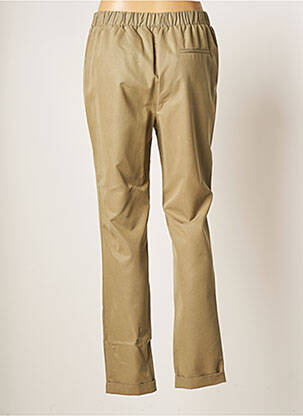 Pantalon droit tissage popeline taille normale vert JULIE GUERLANDE femme