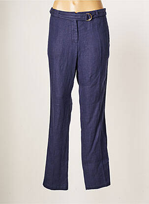 Pantalon droit bleu JULIE GUERLANDE pour femme