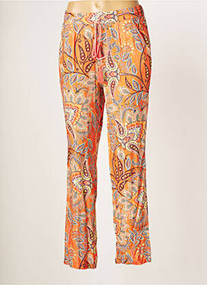 Pantalon droit orange JULIE GUERLANDE pour femme