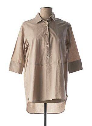 Blouse légère et transparente manches 3/4 beige MEXX femme