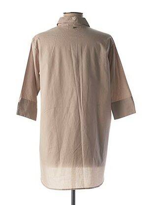 Blouse légère et transparente manches 3/4 beige MEXX femme