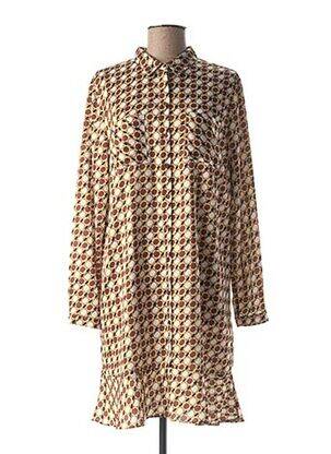 Robe courte coupe évasée manches longues marron MEXX femme