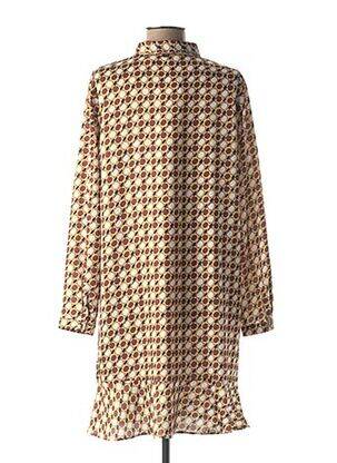 Robe courte coupe évasée manches longues marron MEXX femme