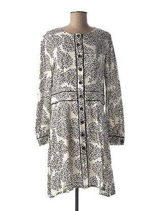Robe mi-longue coupe évasée manches longues vert MEXX femme