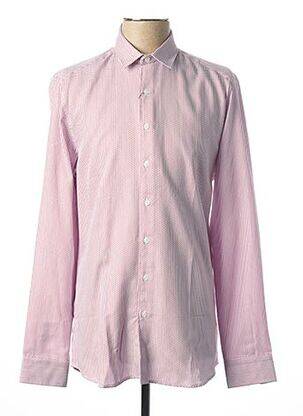 Chemise manches longues poignets boutonnés rouge MEXX homme
