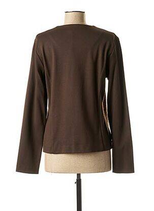 Veste casual col rond marron DIANE LAURY femme