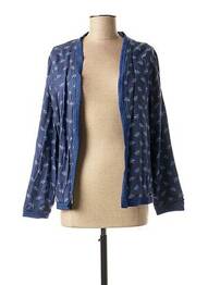 Veste casual coupe droite bleu C'EST BEAU LA VIE femme