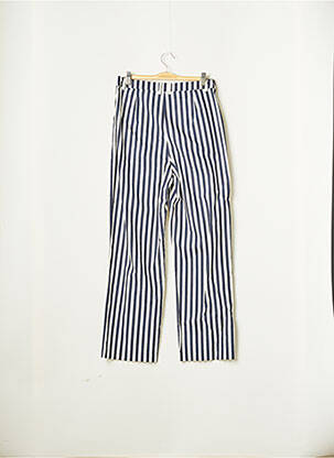 Pantalon 7/8 tissage popeline taille normale bleu MEXX femme