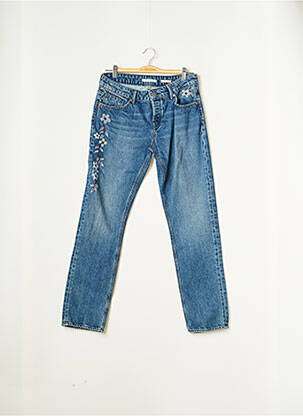 Jeans coupe droite stretch taille basse bleu MEXX femme