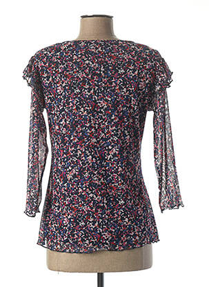 Top stretch manches longues bleu JULIE GUERLANDE femme