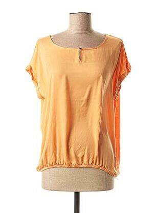 T-shirt col rond manches courtes orange MEXX femme
