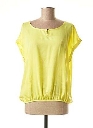 T-shirt col rond manches courtes jaune MEXX femme