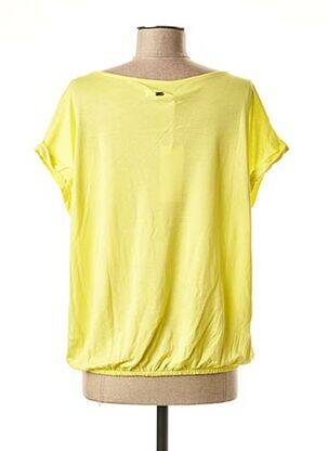 T-shirt col rond manches courtes jaune MEXX femme
