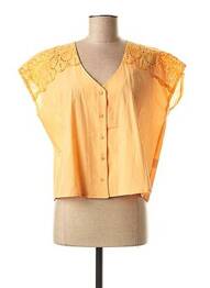 Chemisier manches courtes manches courtes orange MEXX femme