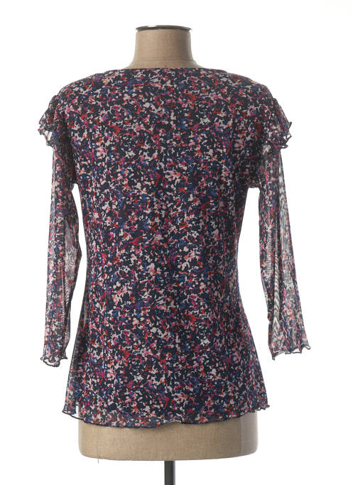 Top stretch manches longues bleu JULIE GUERLANDE femme