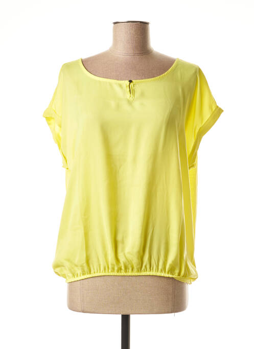 T-shirt col rond manches courtes jaune MEXX femme