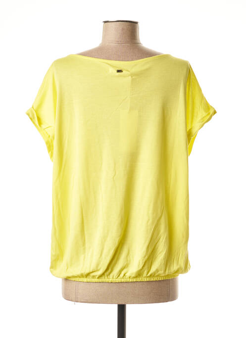 T-shirt col rond manches courtes jaune MEXX femme