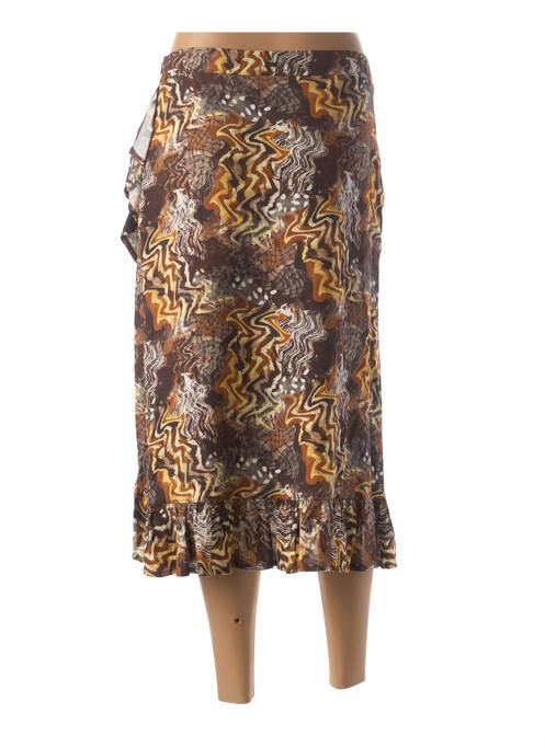 Jupe mi-longue marron MEXX pour femme