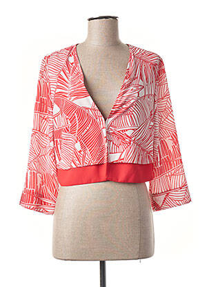 Veste casual coupe droite rouge DIANE LAURY femme