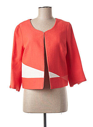Veste casual col rond orange DIANE LAURY femme