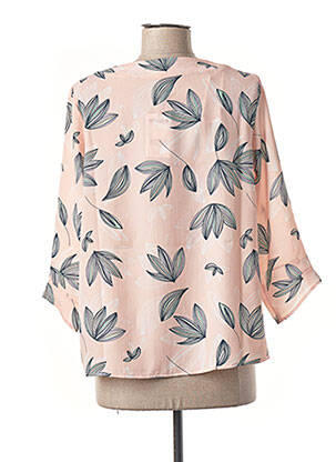 Blouse imprimé fantaisie manches 3/4 rose DIANE LAURY femme