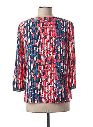 Blouse imprimé fantaisie manches 3/4 rouge DIANE LAURY femme