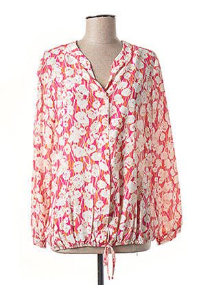Blouse imprimé fleurs manches longues rose DIANE LAURY femme