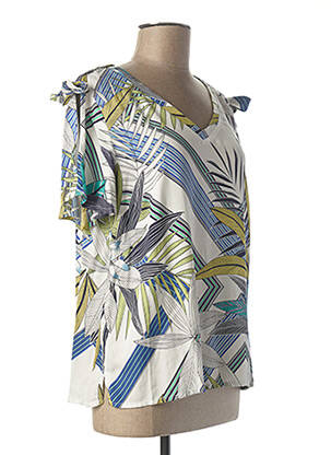 Top manches courtes manches courtes blanc DIANE LAURY femme