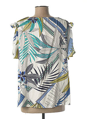 Top manches courtes manches courtes blanc DIANE LAURY femme