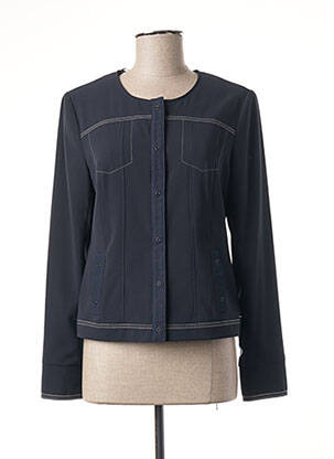 Veste casual epaulette bleu DIANE LAURY femme