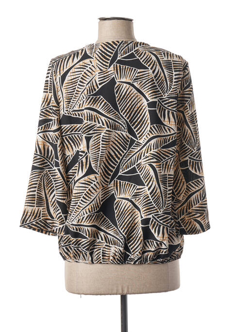 Blouse imprimé fantaisie manches 3/4 noir DIANE LAURY femme