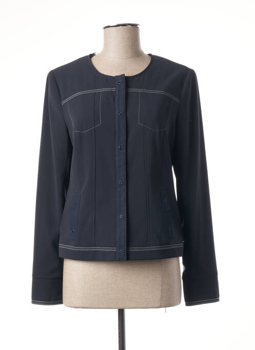 Veste casual col rond bleu DIANE LAURY femme