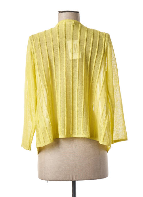 Gilet manches longues jaune DIANE LAURY pour femme