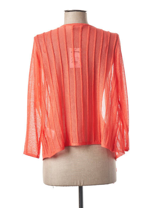 Gilet manches longues orange DIANE LAURY pour femme