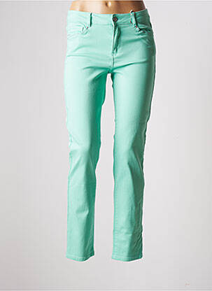 Pantalon slim stretch taille normale vert DIANE LAURY femme